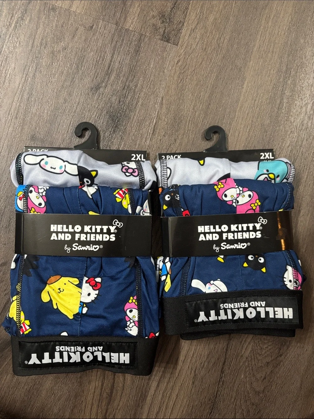 Hello Kitty and Friends Men Boxer Briefs!  2 Packs! 4 TOTAL PAIR!  Size 2XL NWT